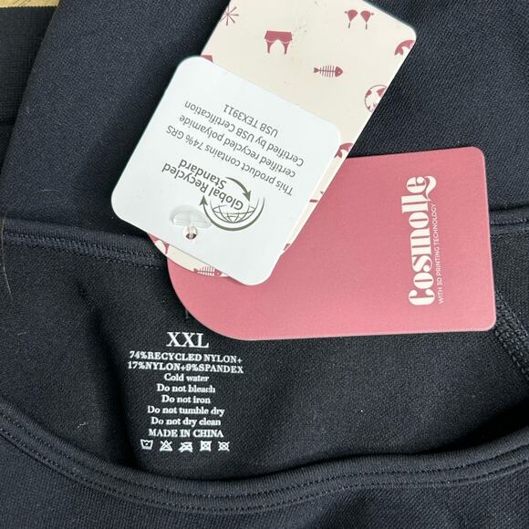 Cosmolle AirWear Long Sleeve & High-Waist Legging Set Black Size XXL NWT - Picture 11 of 13